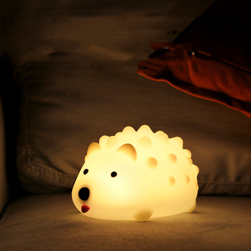 Prickly Hedgehog Patting Light Silicone Light Night Light Cartoon Children Sleeping Breathing Light